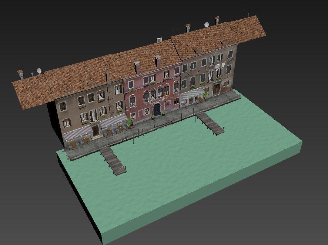 Venice house in 3D model_7