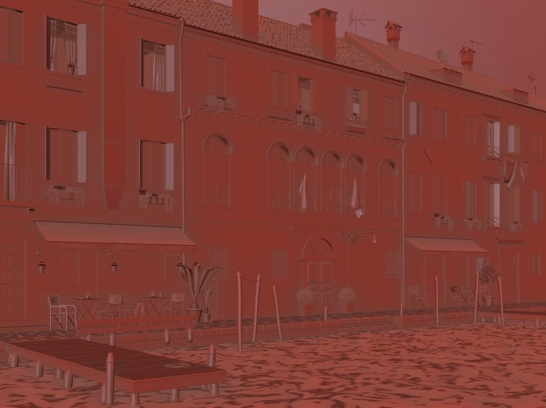 Venice house in 3D model_4