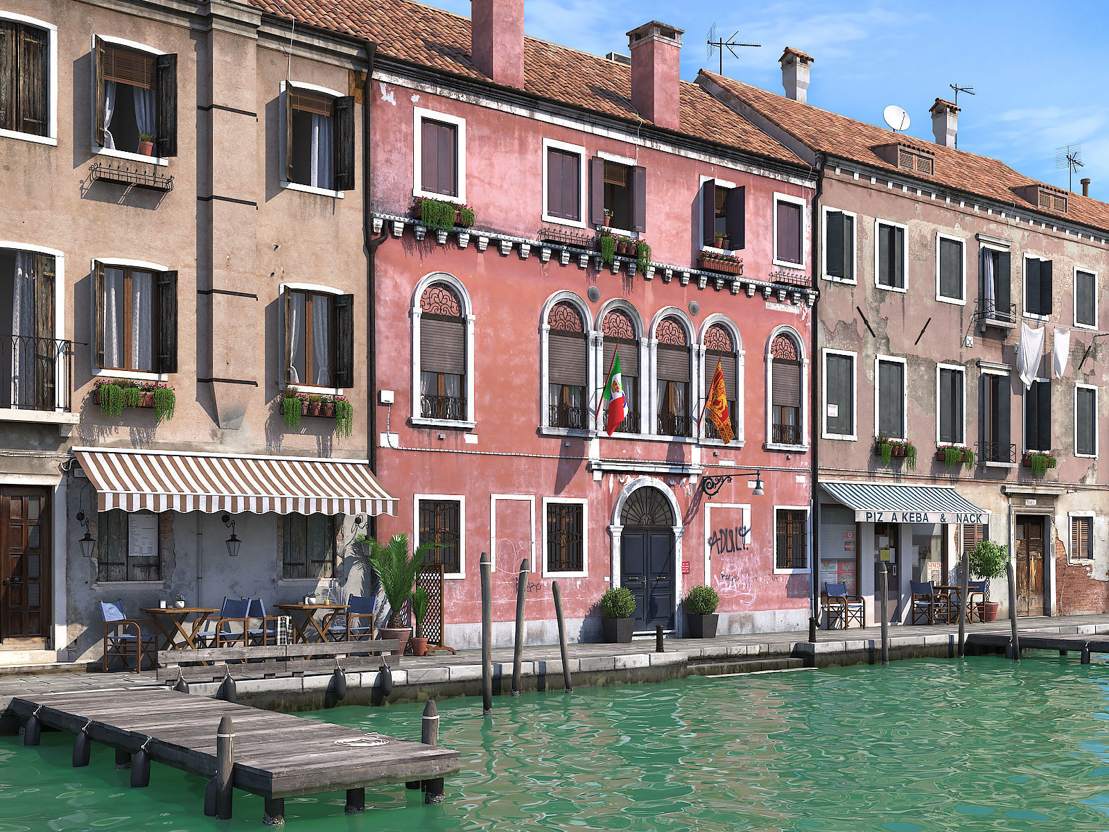 Venice house in 3D model_1