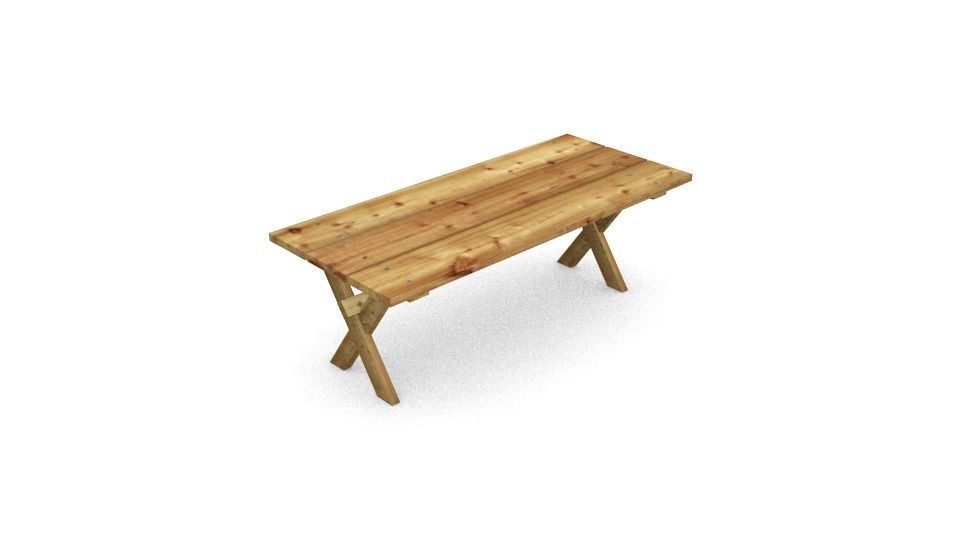 Picnic table Free low-poly 3D model
