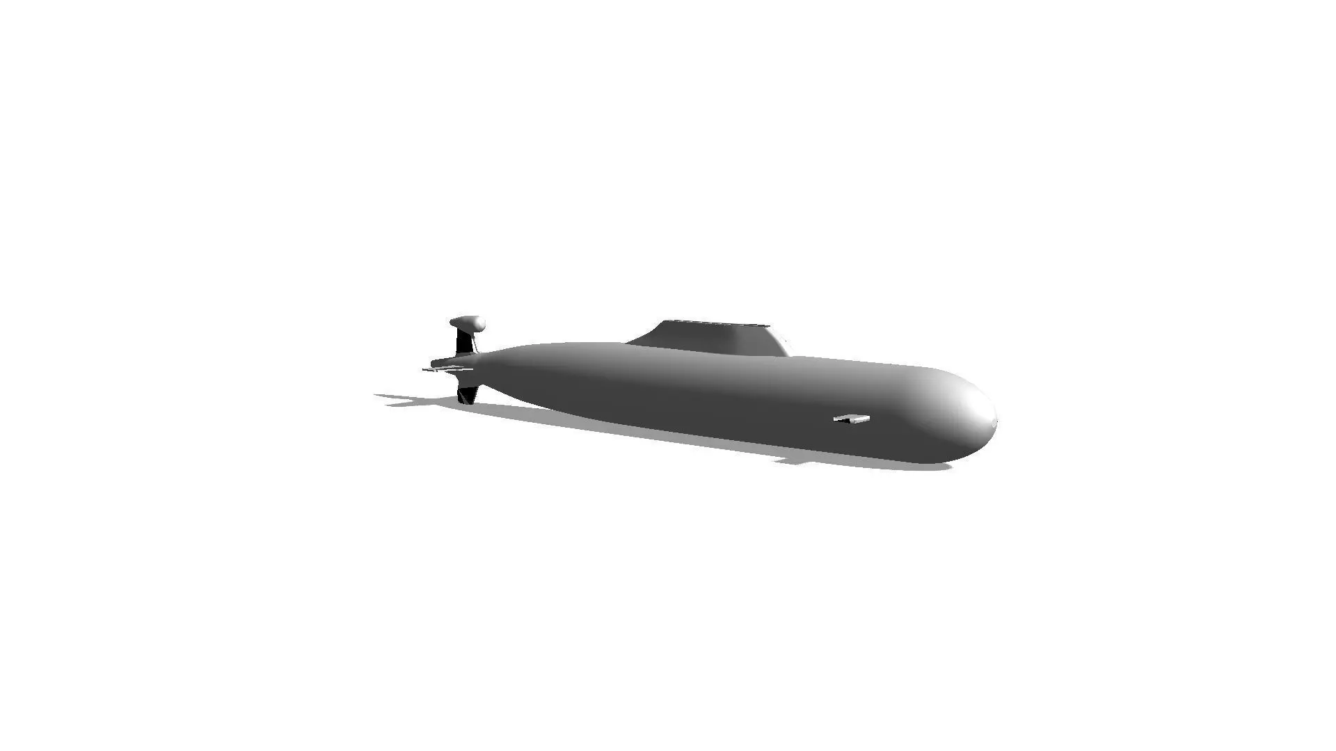 Submarine Free 3D model_0