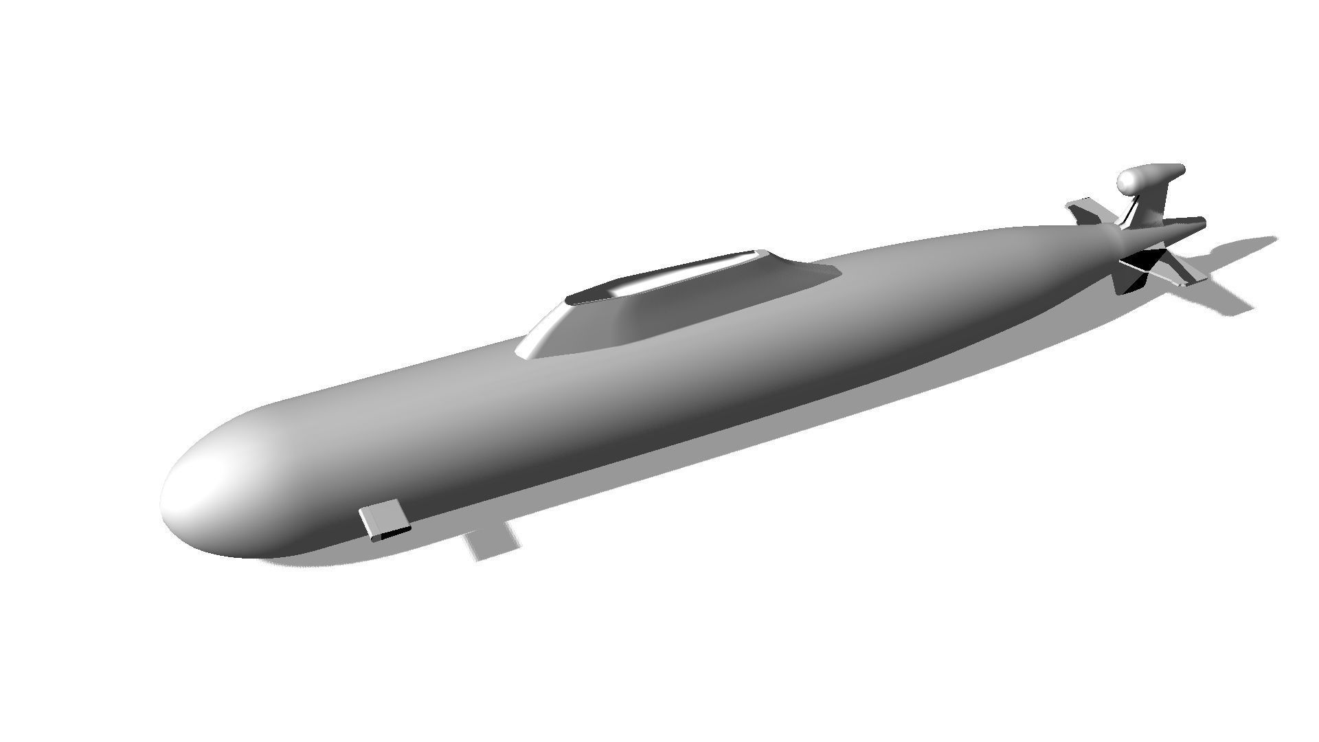 Submarine Free 3D model_1
