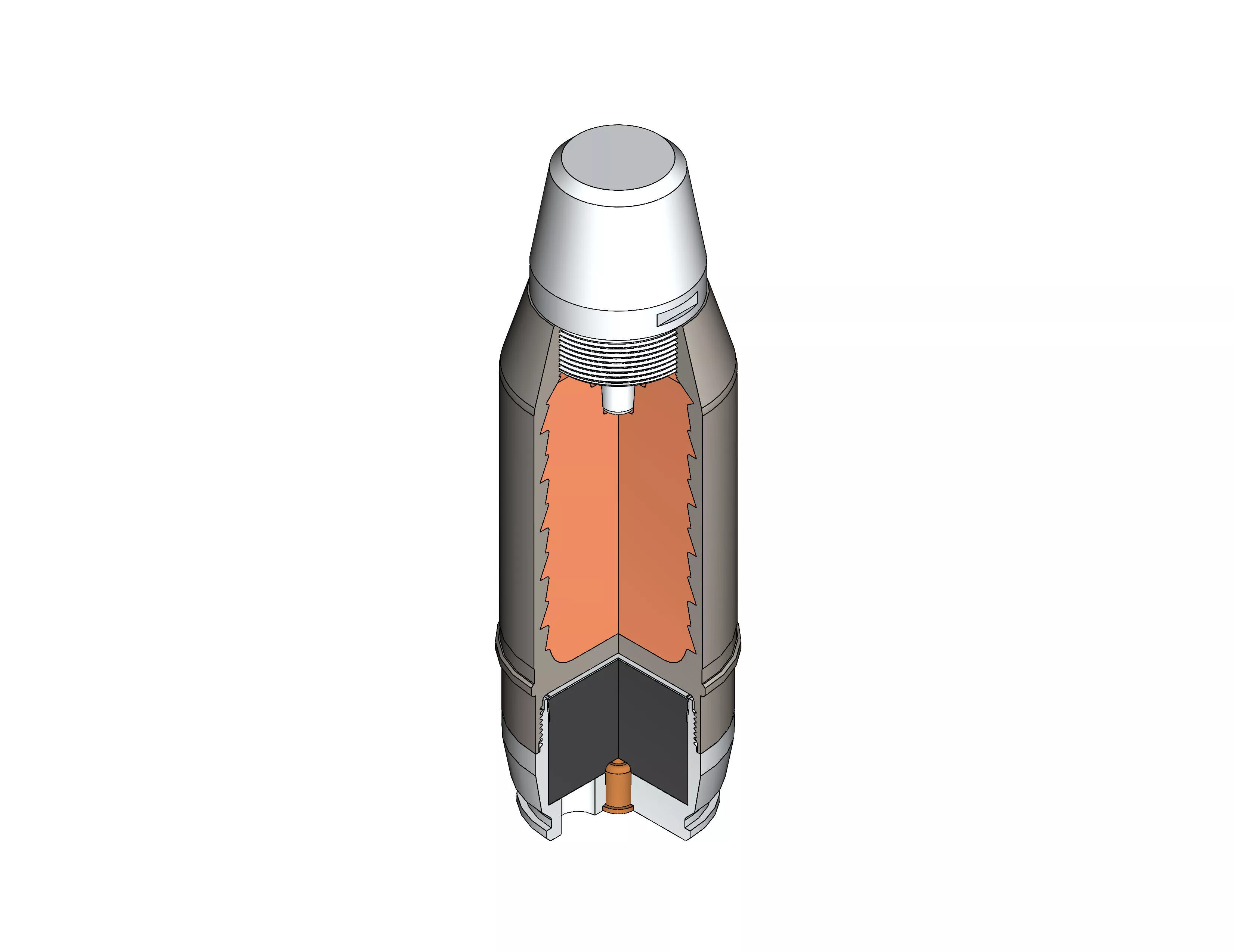 40 mm Under-Barrel Grenade Model 3D model