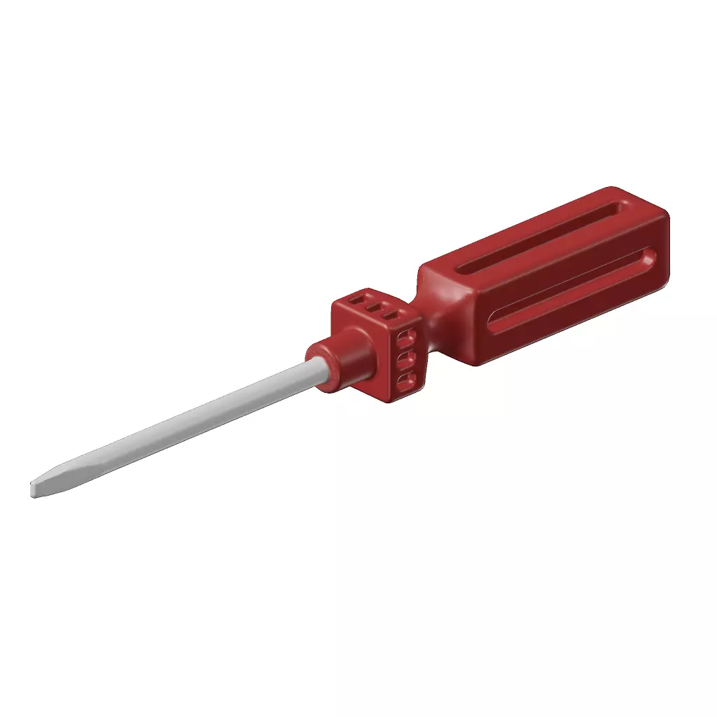 Kids Flat Screwdriver Toy 3D model