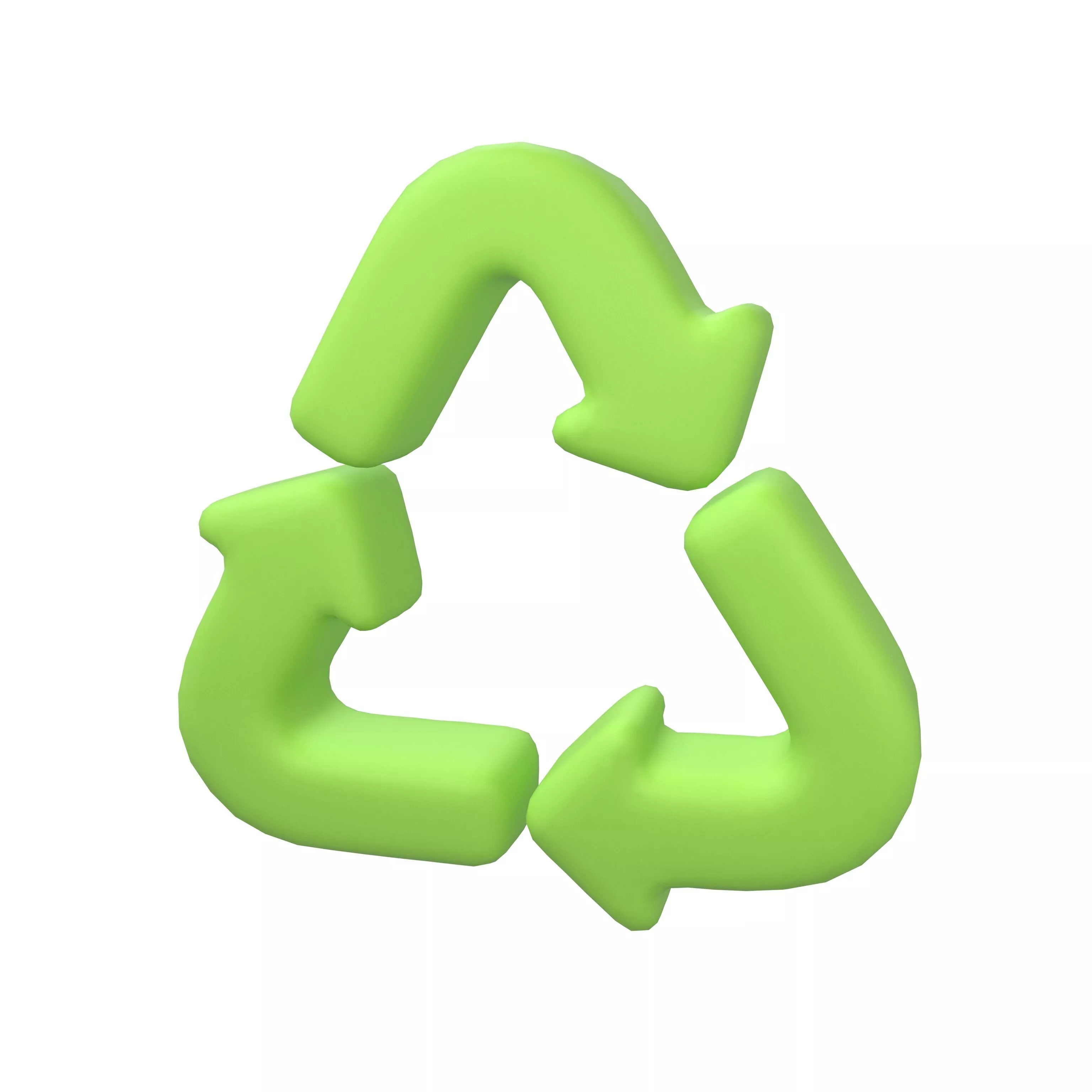 Recycle Symbols v9 001 Low-poly 3D model