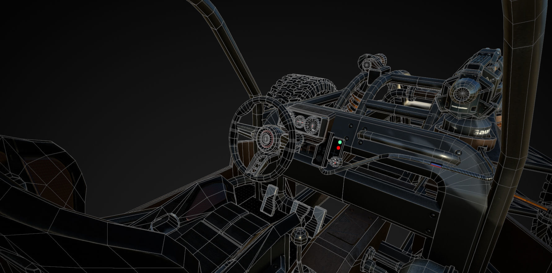 Dune Hopper Low-poly 3D model_8