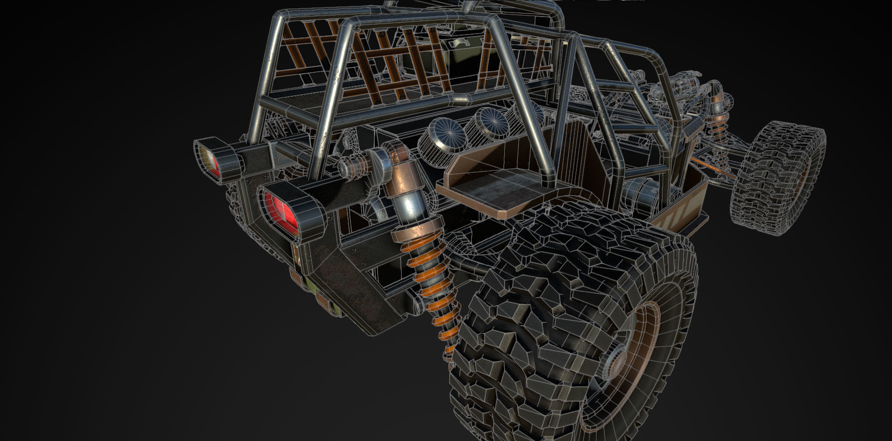 Dune Hopper Low-poly 3D model_6