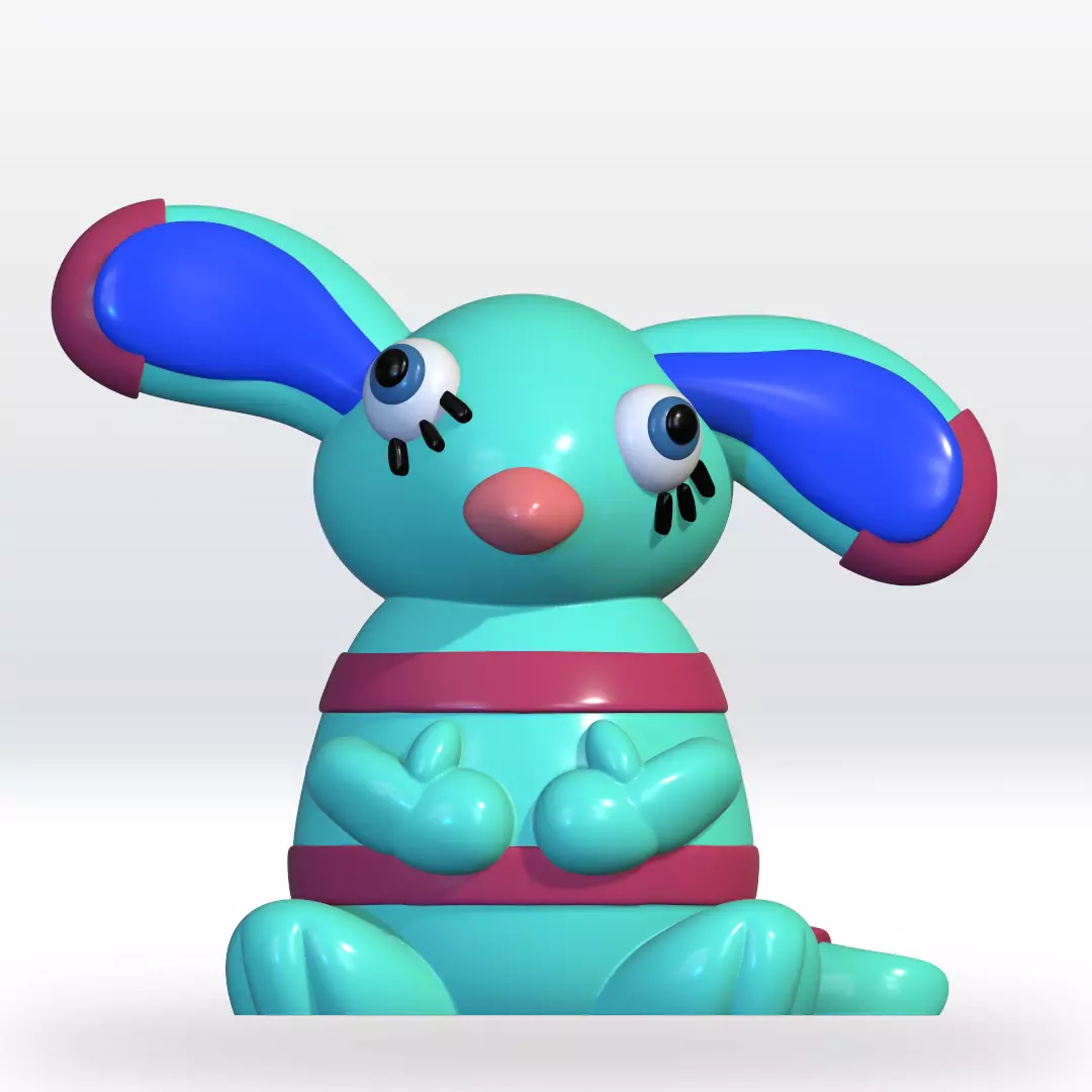 Rattie The Amazing Digital Circus 3D Model Stl file 3mf 3D print model