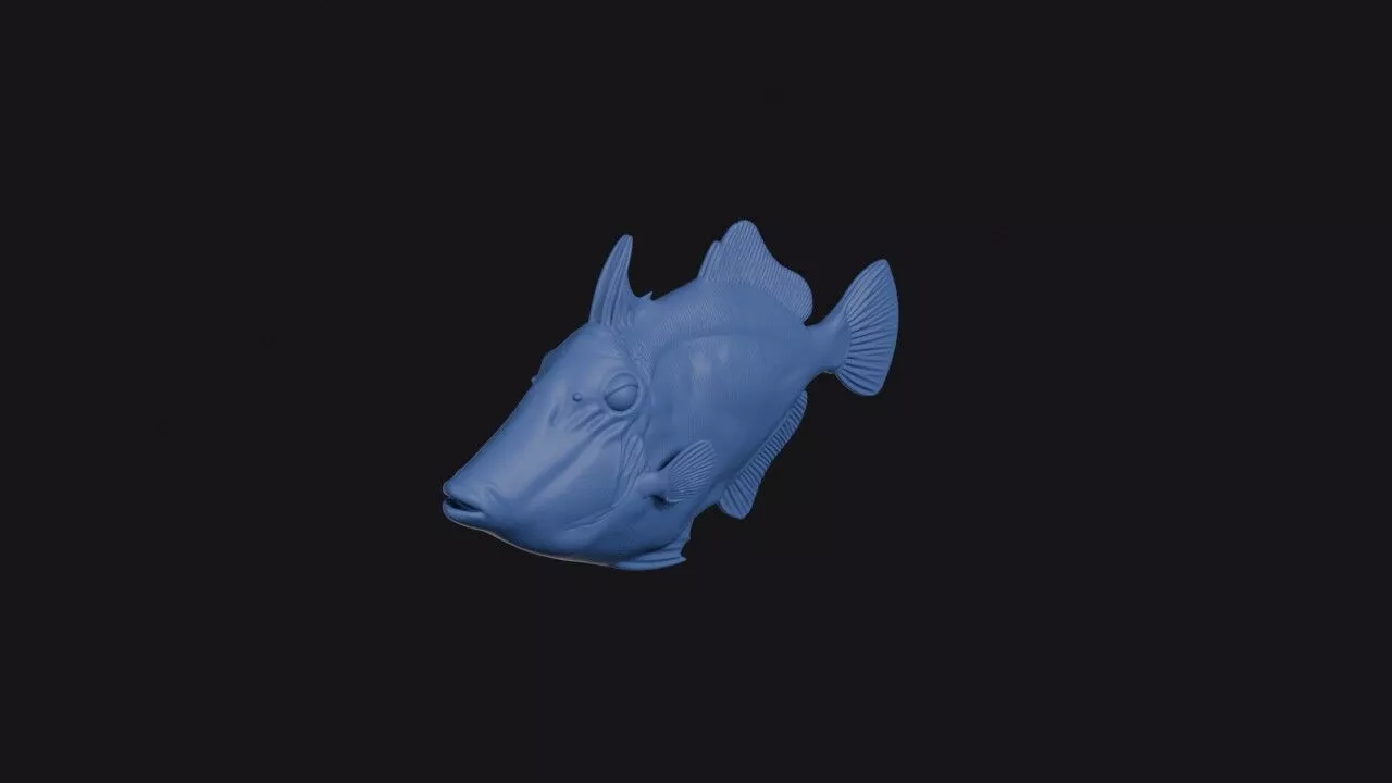 Broom Filefish 3D print model