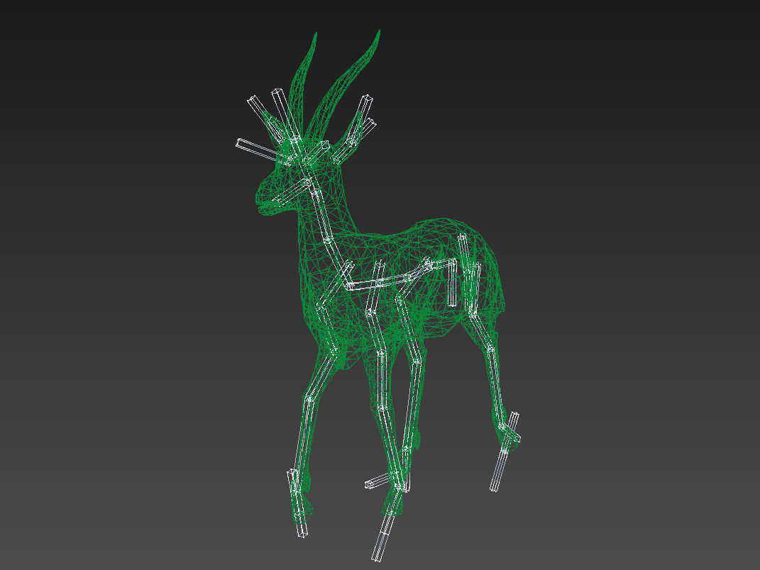 antelope goat caprine sheep lamb deer animation Low-poly 3D model_14