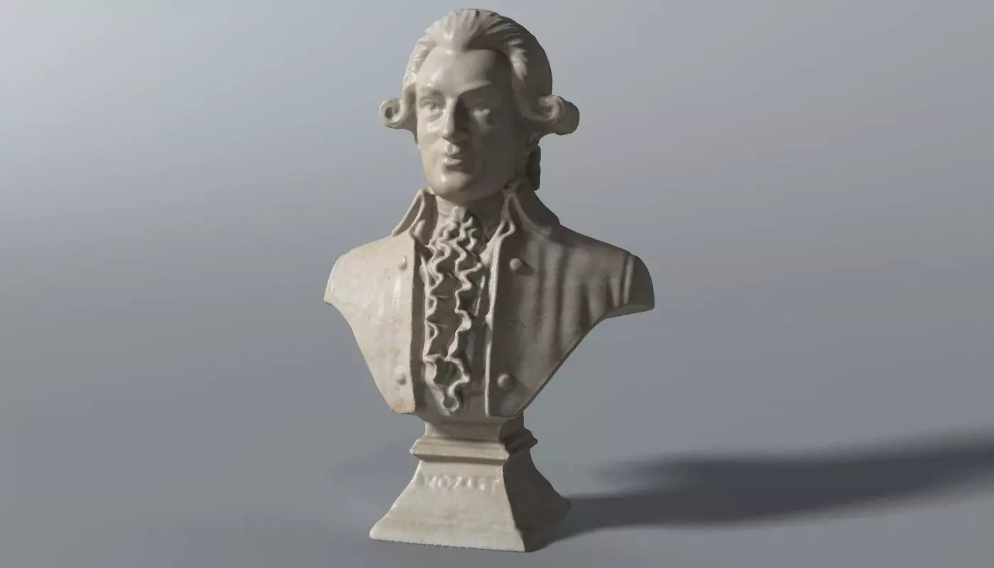 Mozart Bust 3D model_0
