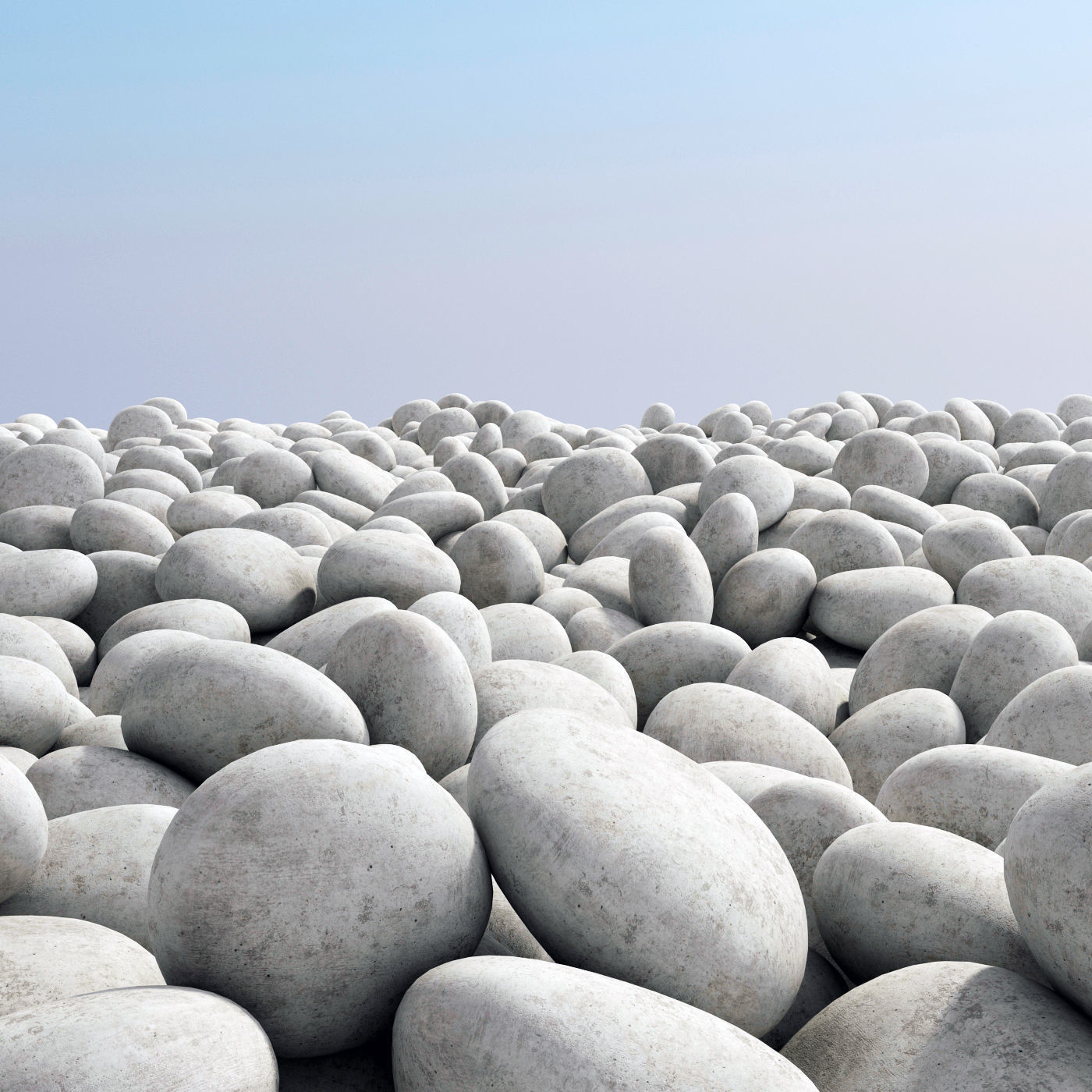 Pebble road part 2 3D model_2