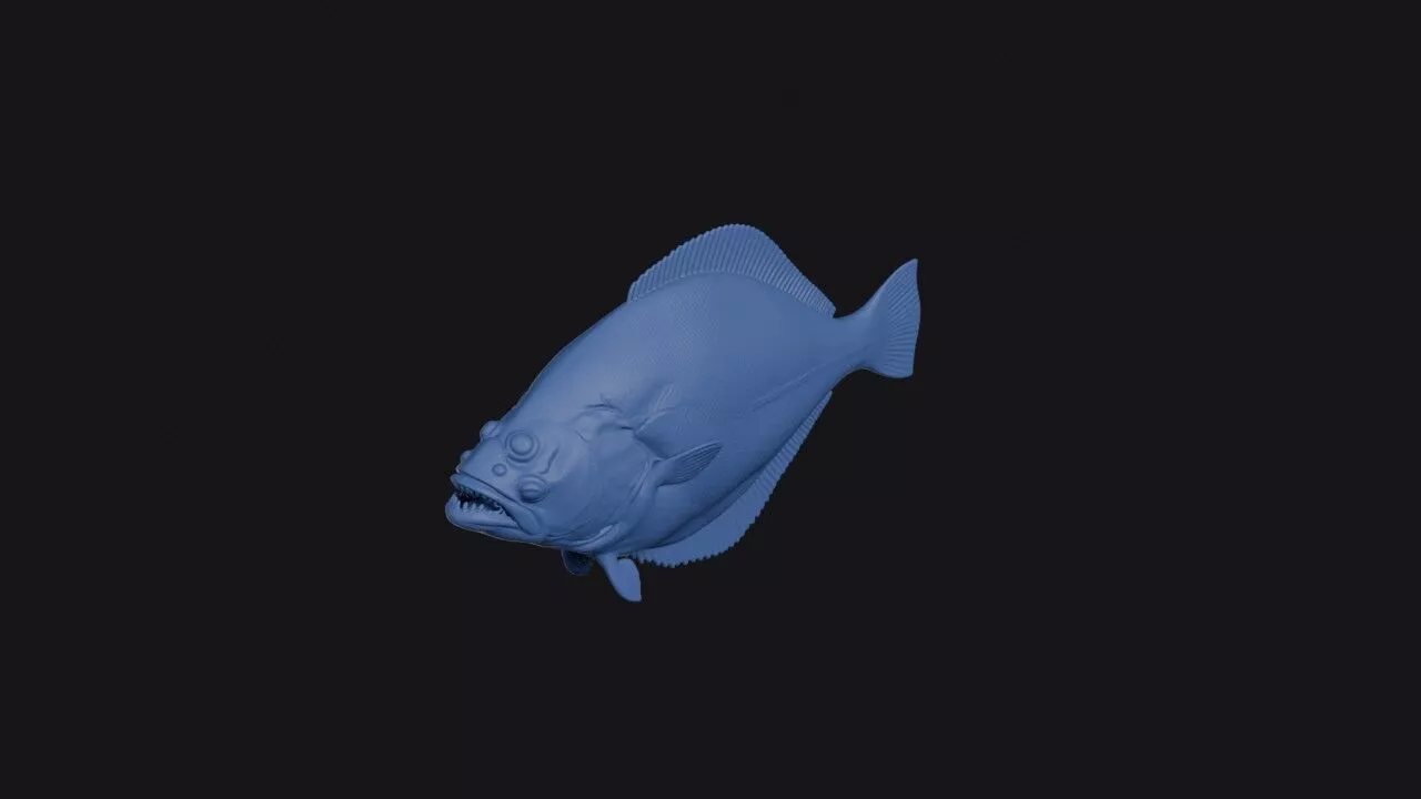 Arrowtooth Flounder 3D print model