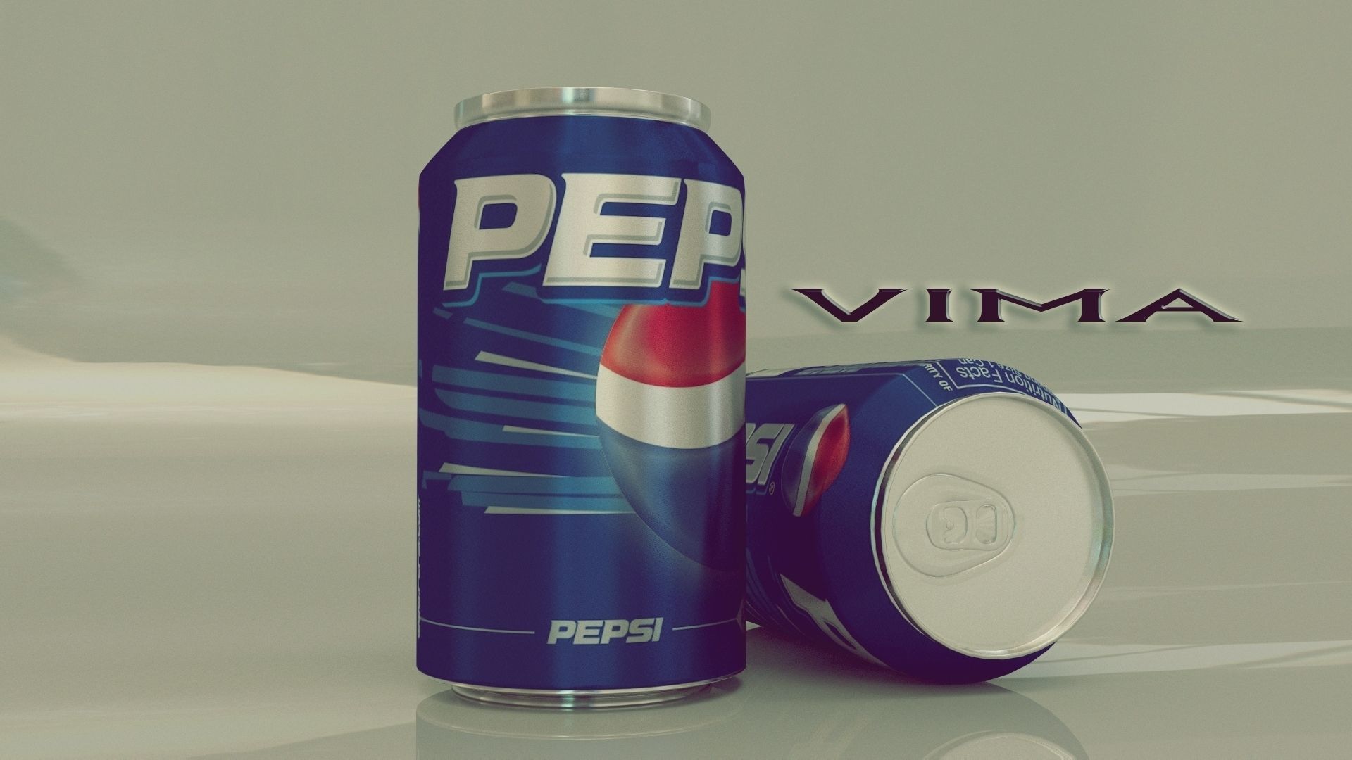 Pepsi Soft Drink Can  Low-poly 3D model_1