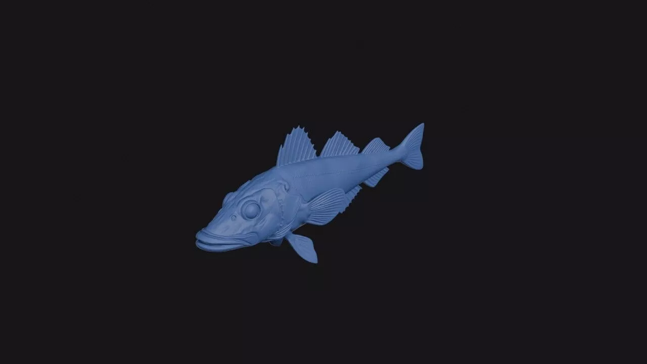 Mackerel Icefish 3D print model