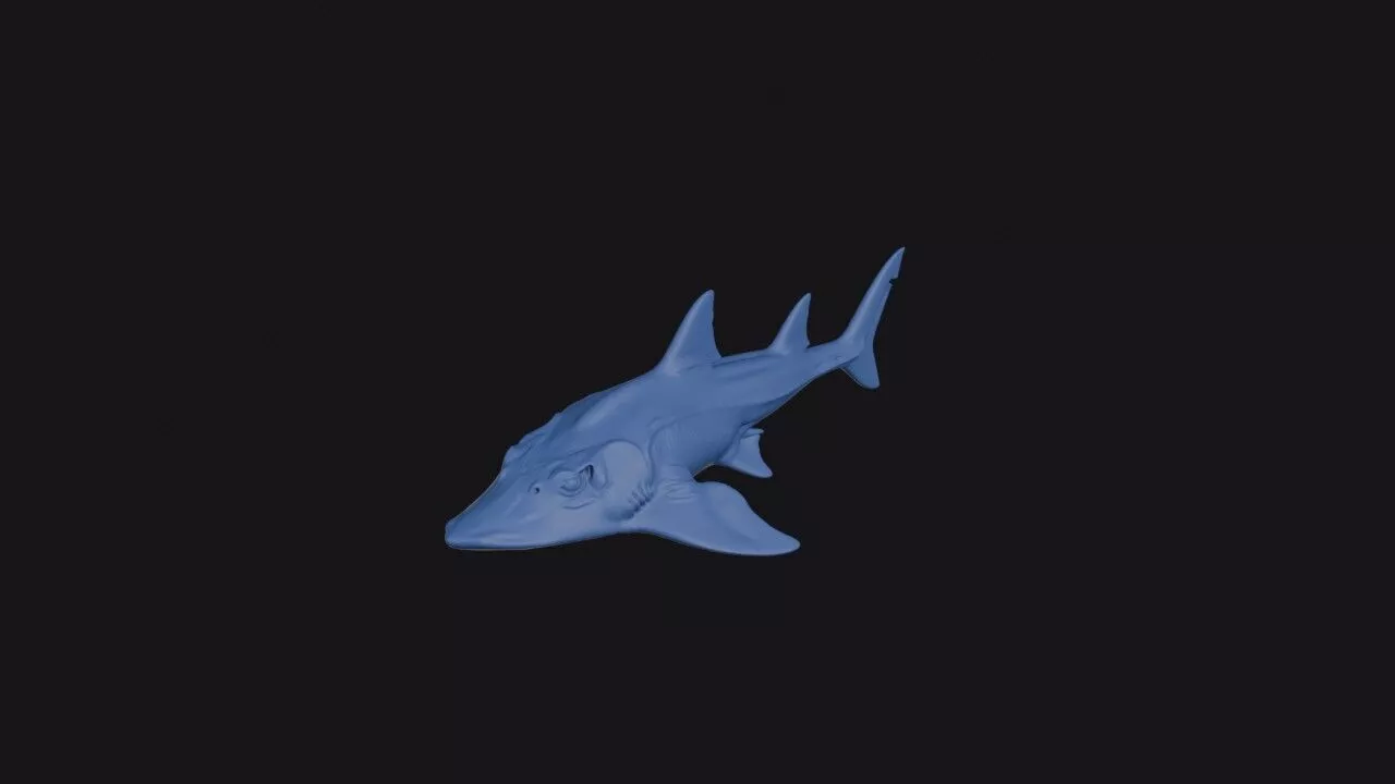Lesser Guitarfish 3D print model