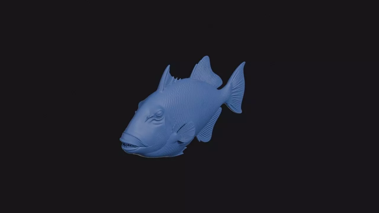 Gilded Triggerfish 3D print model