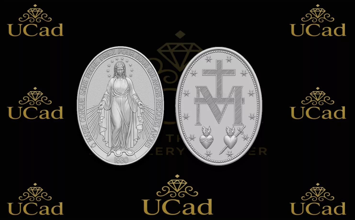 Miraculous Medal 3D print model