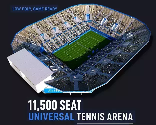 Universal Tennis Stadium Arena - Grass Court 11 500 Seats