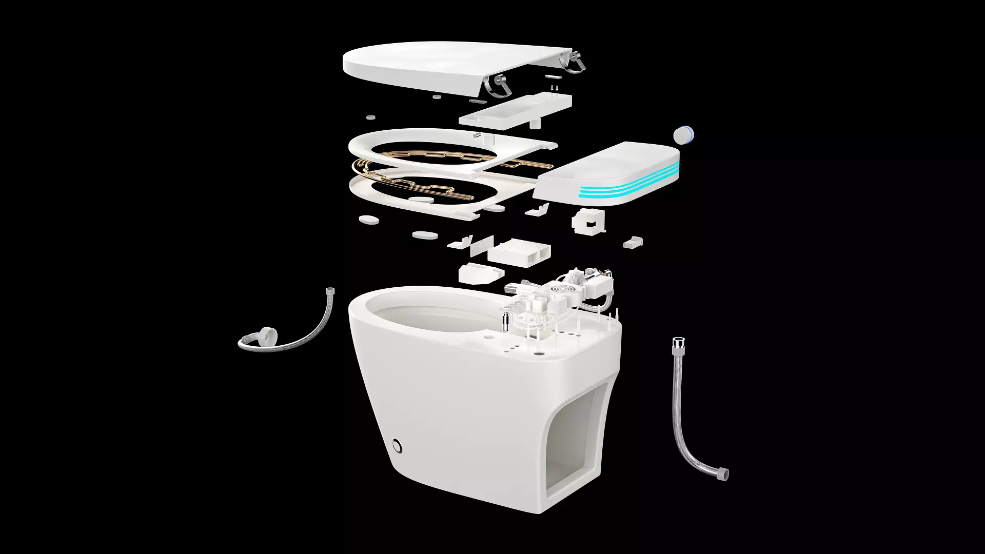 Smart Toilet 3D model