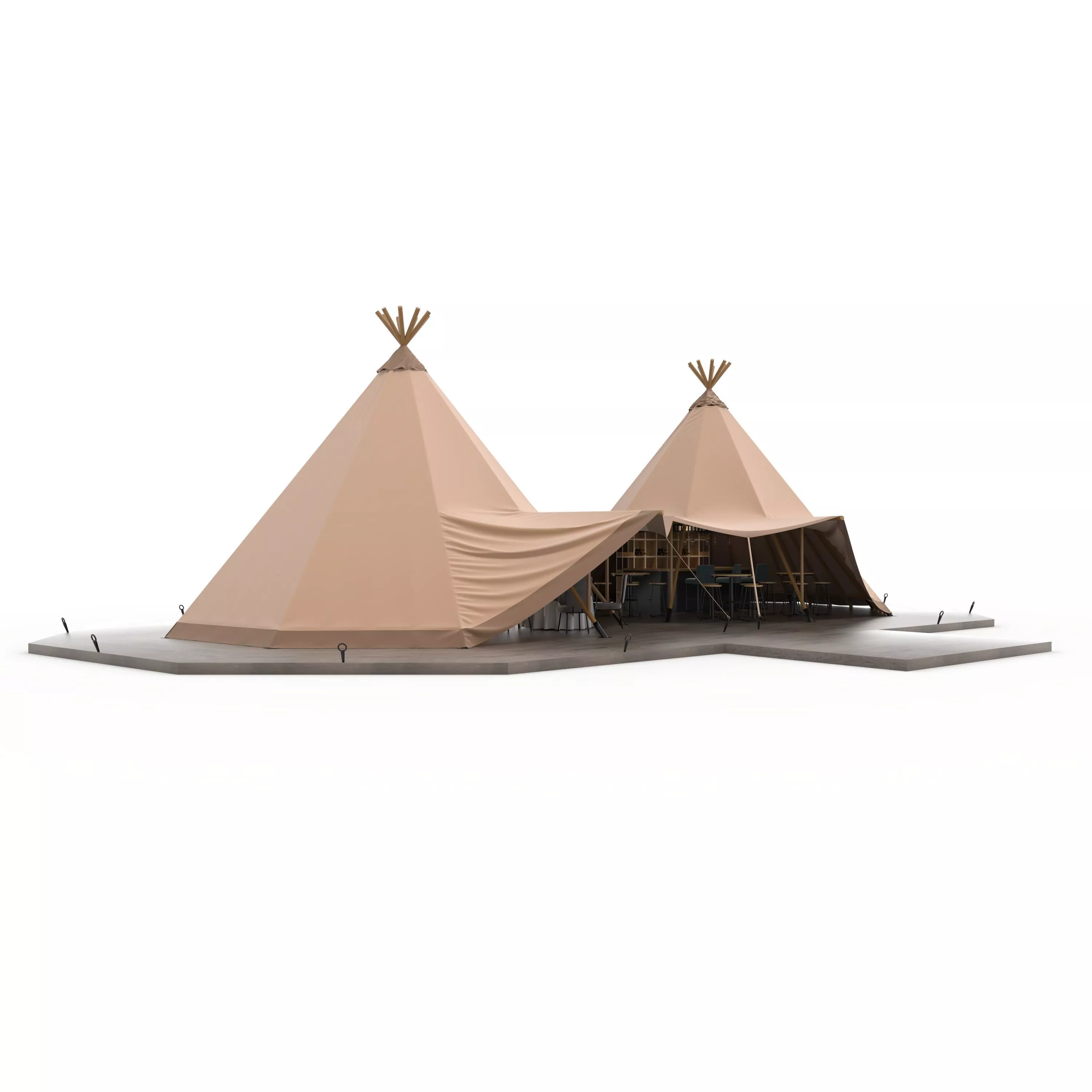 Party Tent 10 3D model