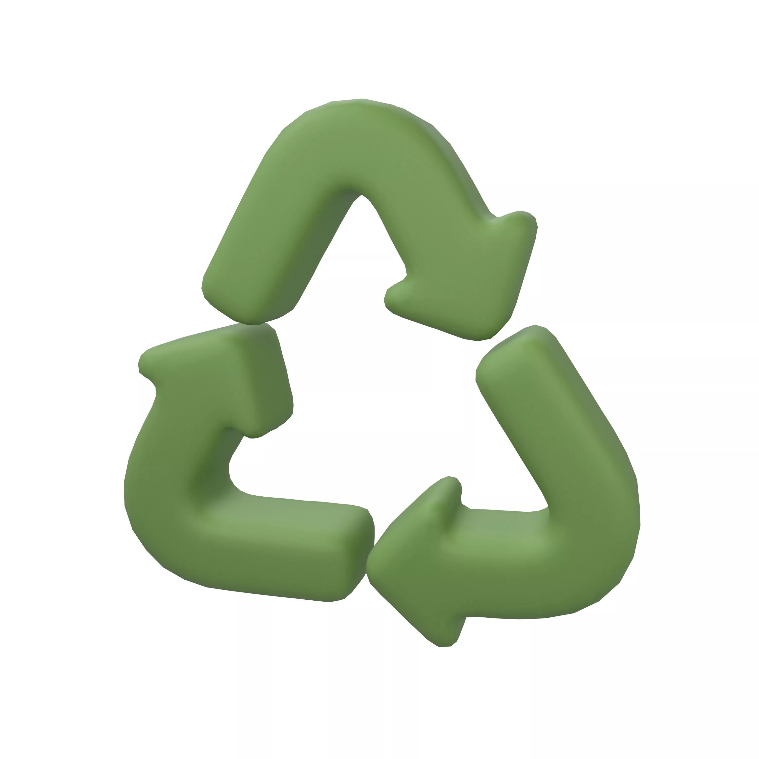 Recycle Symbols v9 002 Low-poly 3D model