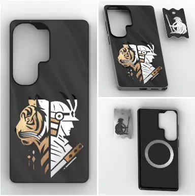 Tiger Samurai S26 Ultra Case 3D print model