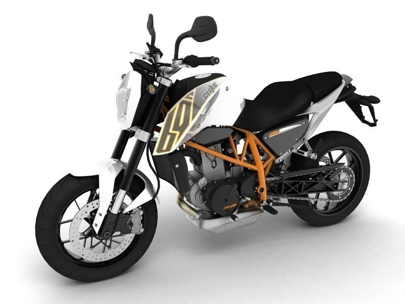 KTM 690 Duke 2014 3D Model MAX OBJ 3DS FBX C4D DXF ...