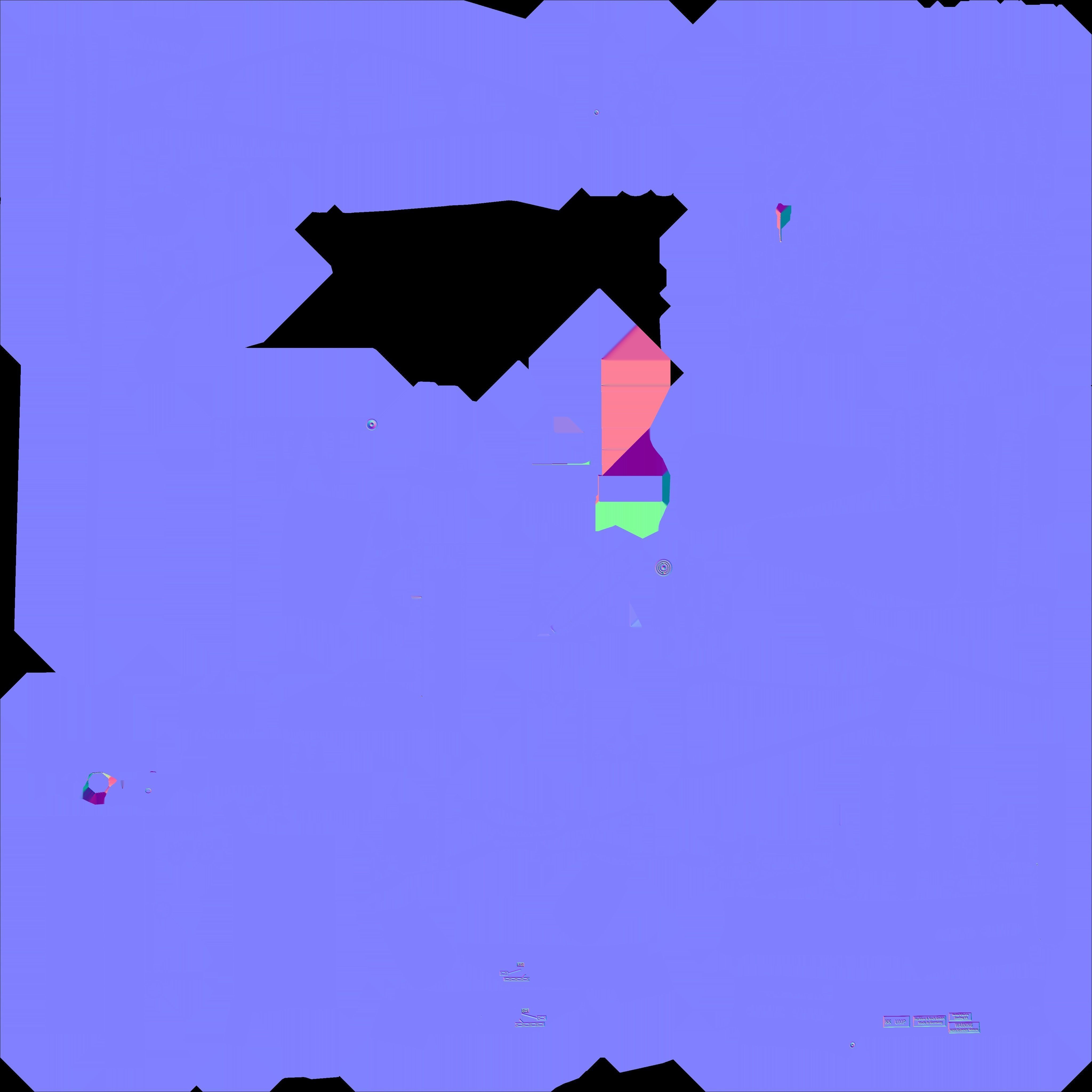 UMP-45 gun Low-poly 3D model_16