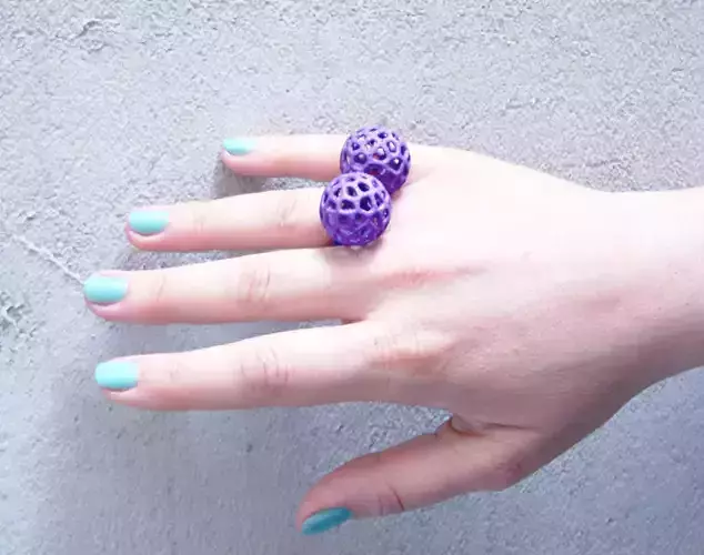 vorronoi ring 3D print model