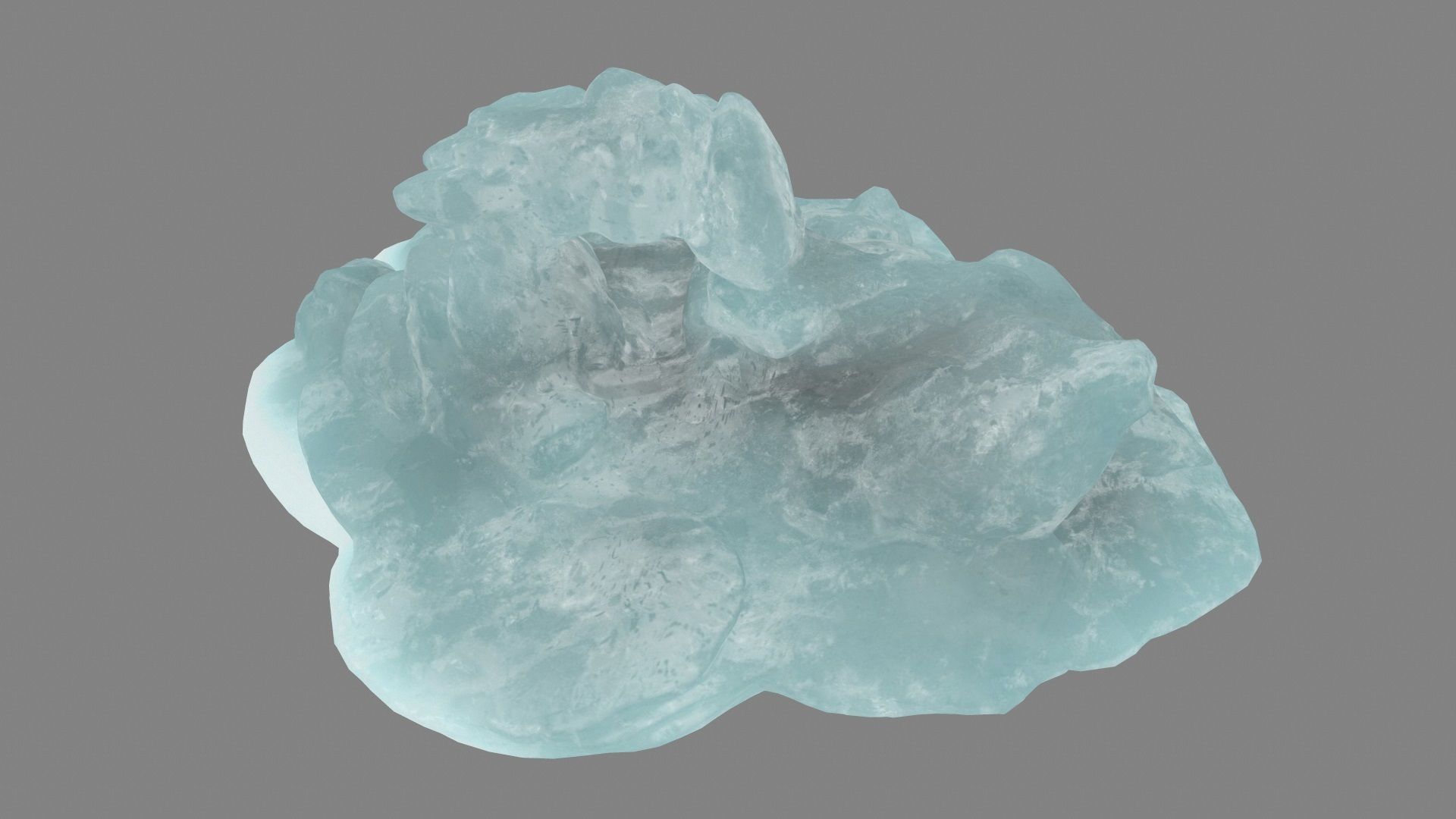 Ice Cave Low-poly 3D model_13