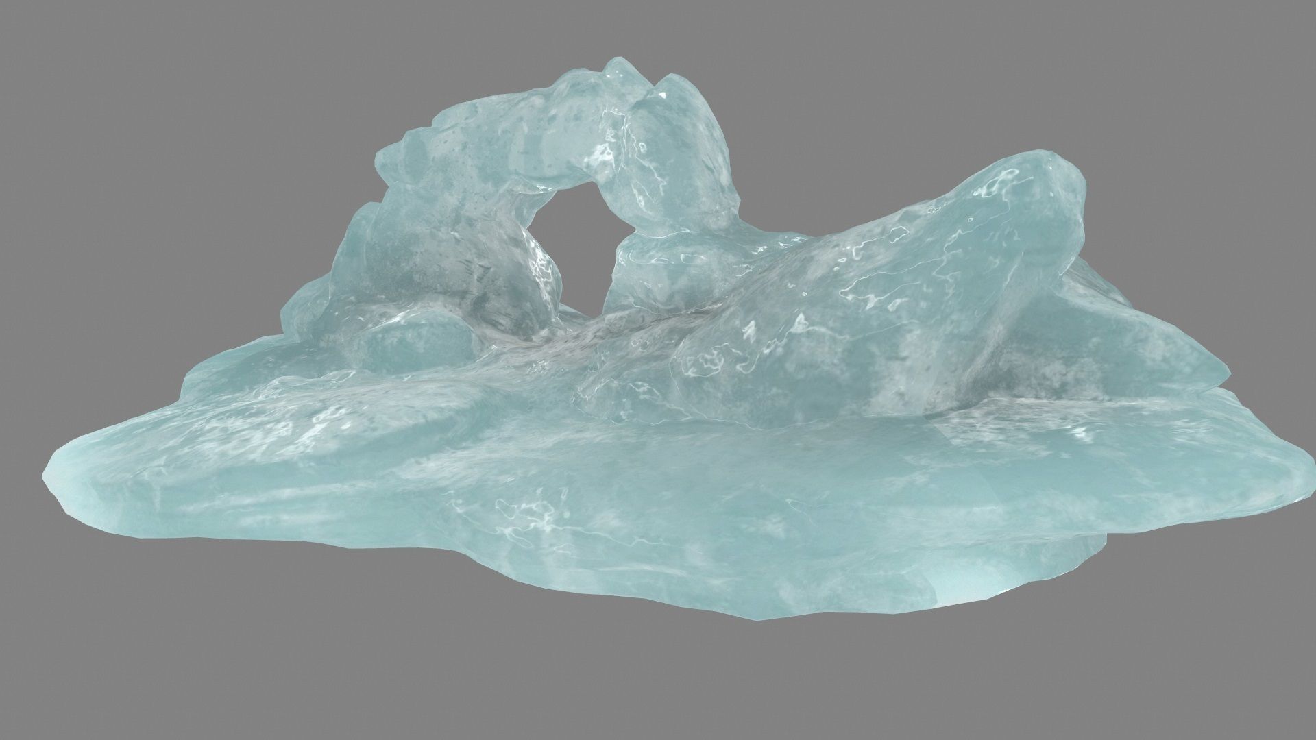 Ice Cave Low-poly 3D model_14