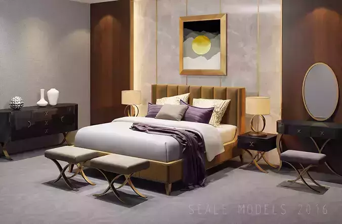 Luxury Bedroom Interior 033 