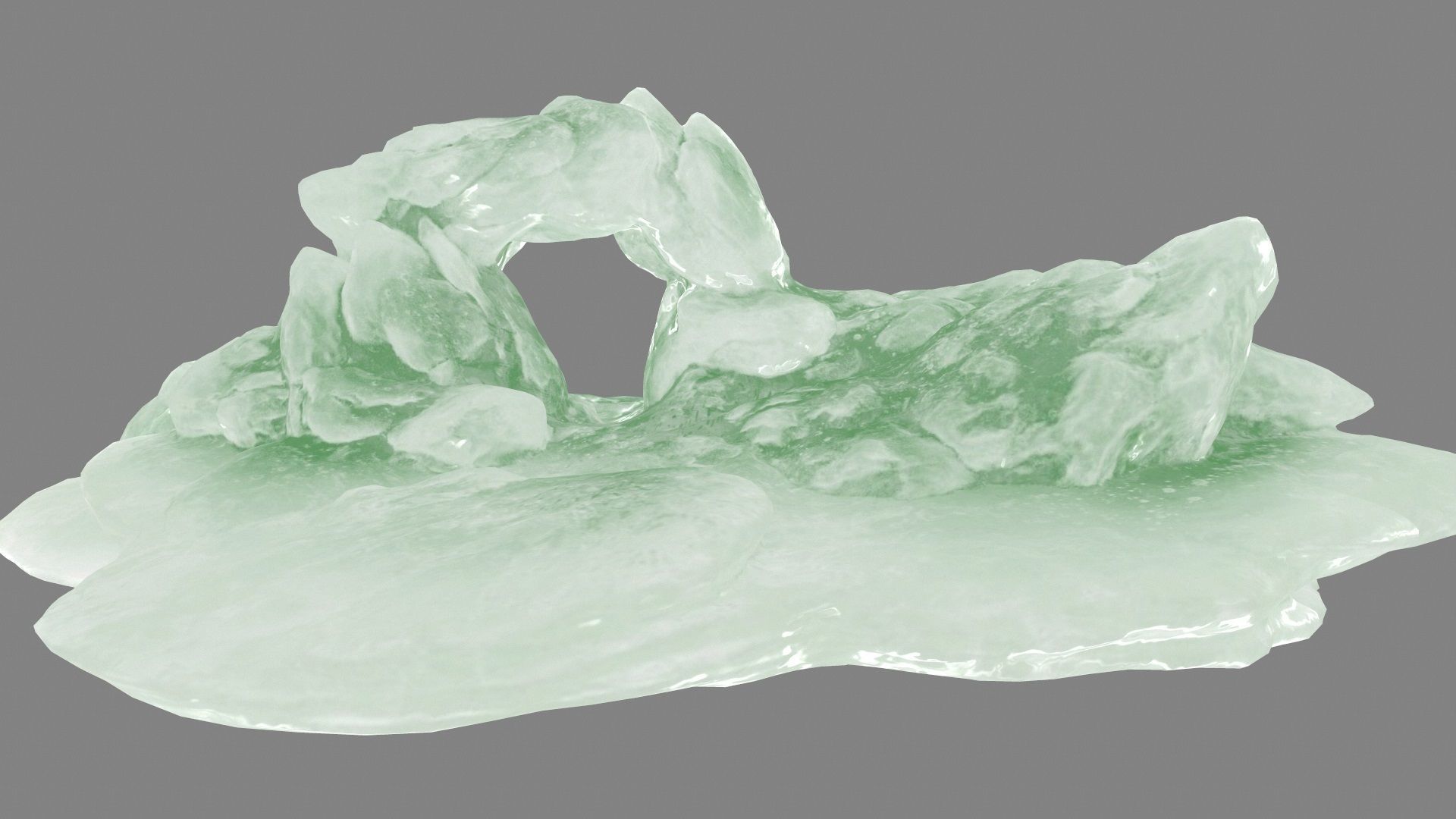 Ice Cave Low-poly 3D model_15