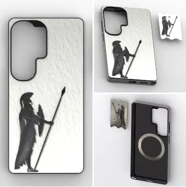 Ancient Warrior Magnetic Case 3D print model