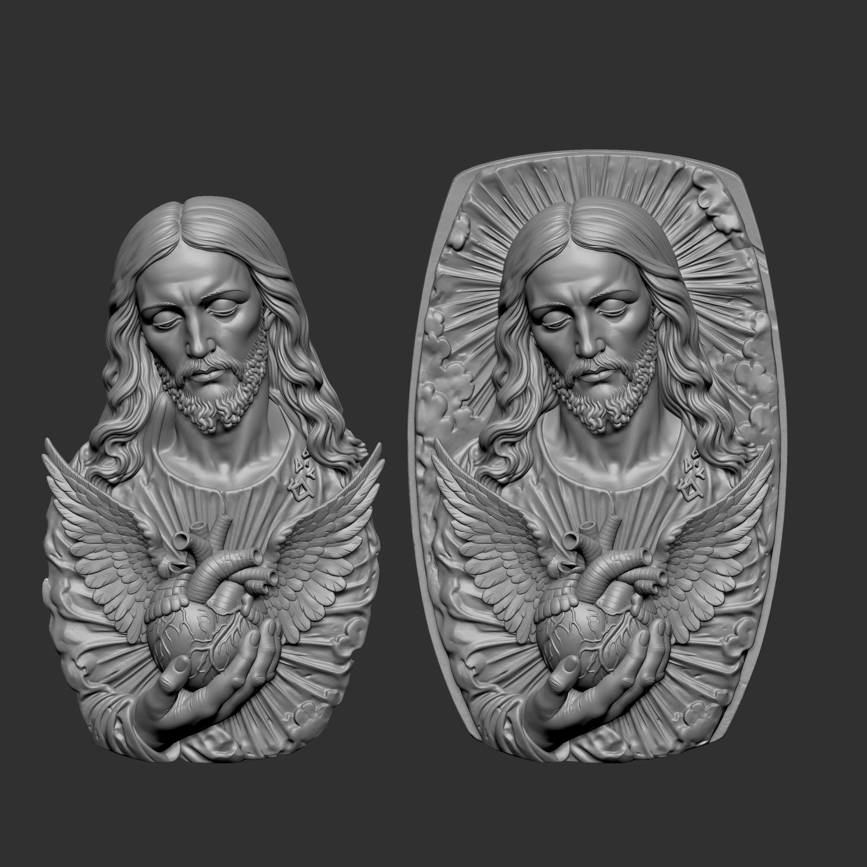 the Sacred Heart of Jesus 3D print model