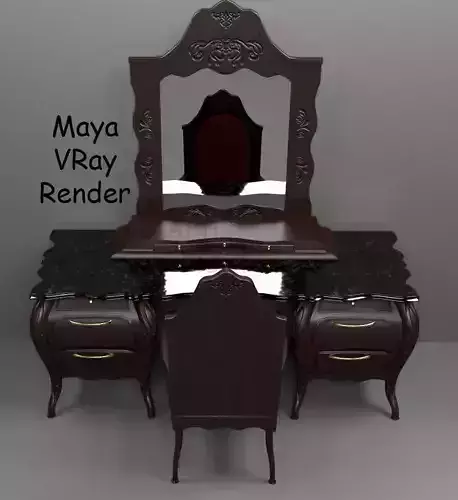 Vanity Set maya vray renderer 3D model
