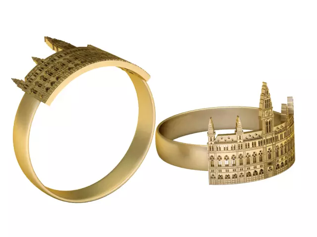 Big Ben London Gold Ring 3D print model