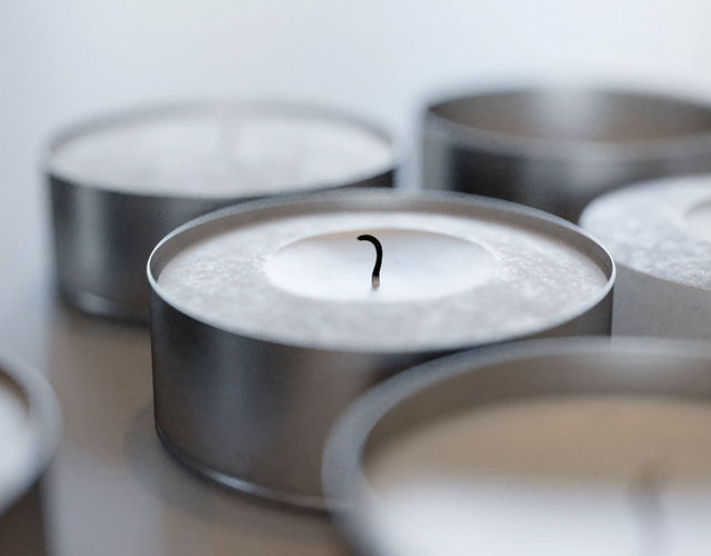 Tealights - Small Candle Set Low-poly 3D model