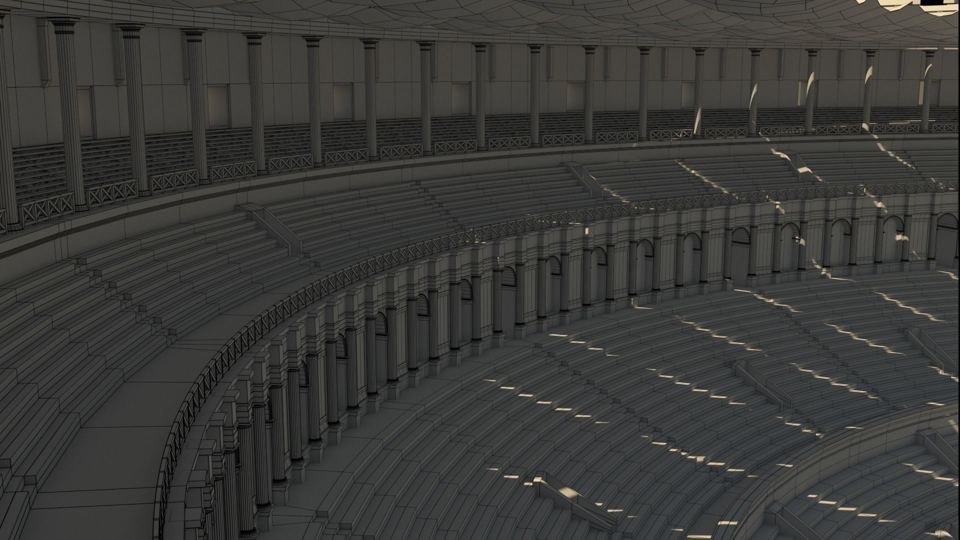 Roman Colosseum Reconstruction 3D model_38