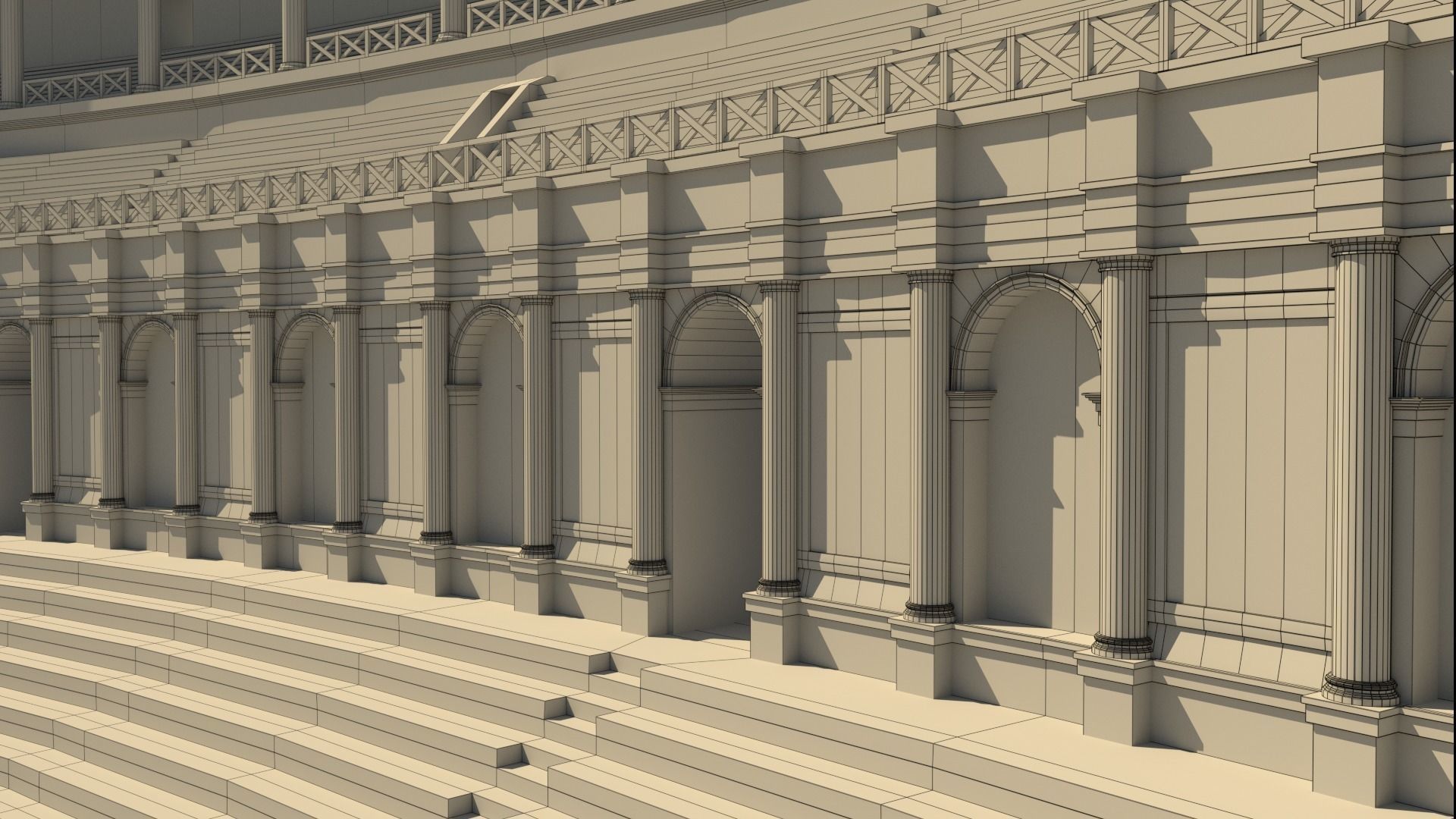 Roman Colosseum Reconstruction 3D model_43