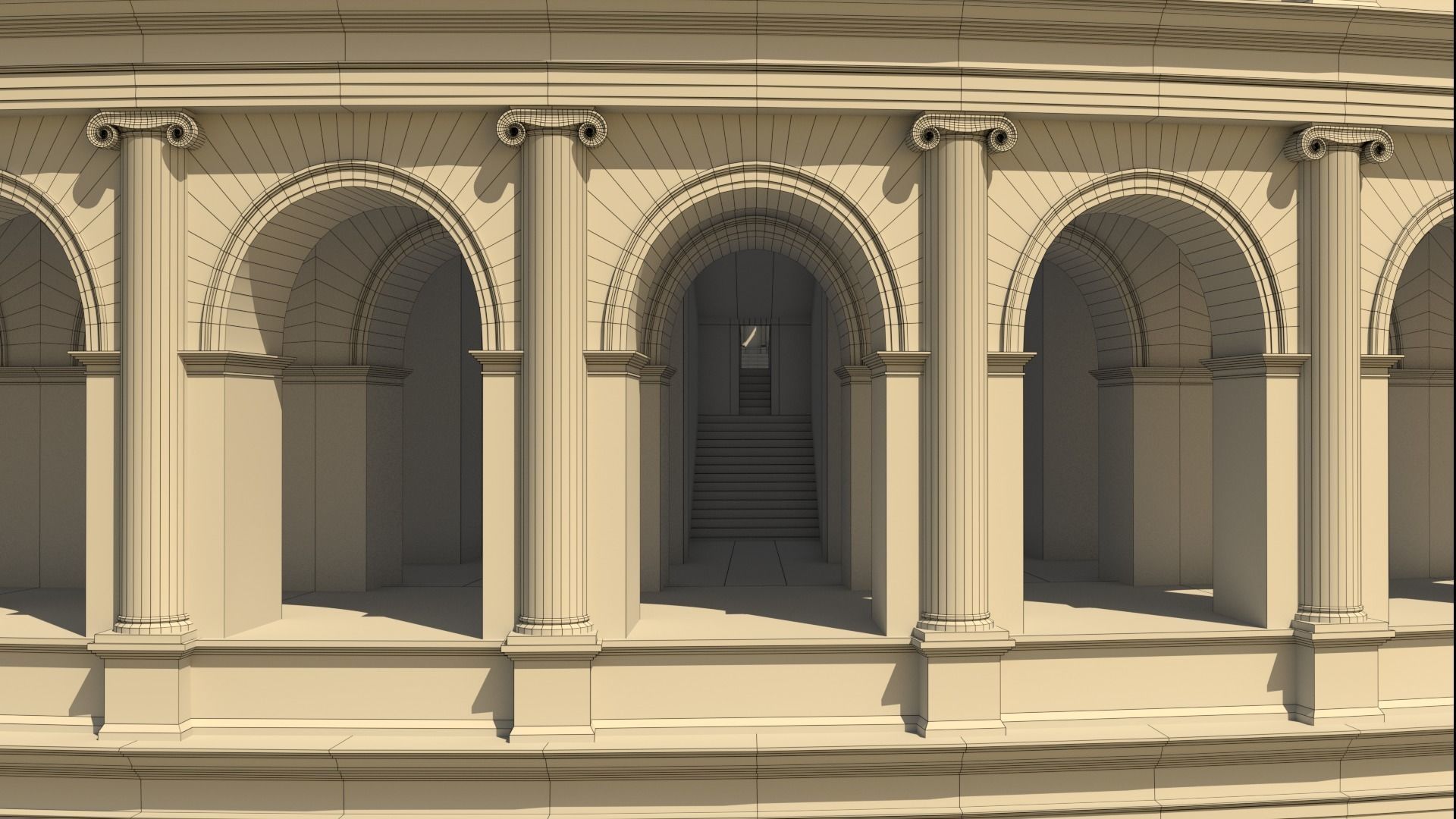 Roman Colosseum Reconstruction 3D model_30