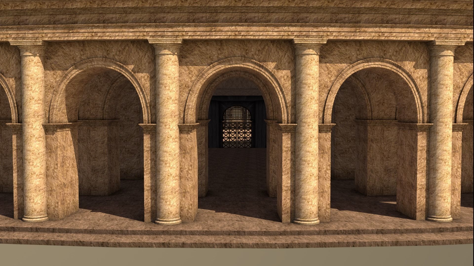 Roman Colosseum Reconstruction 3D model_6
