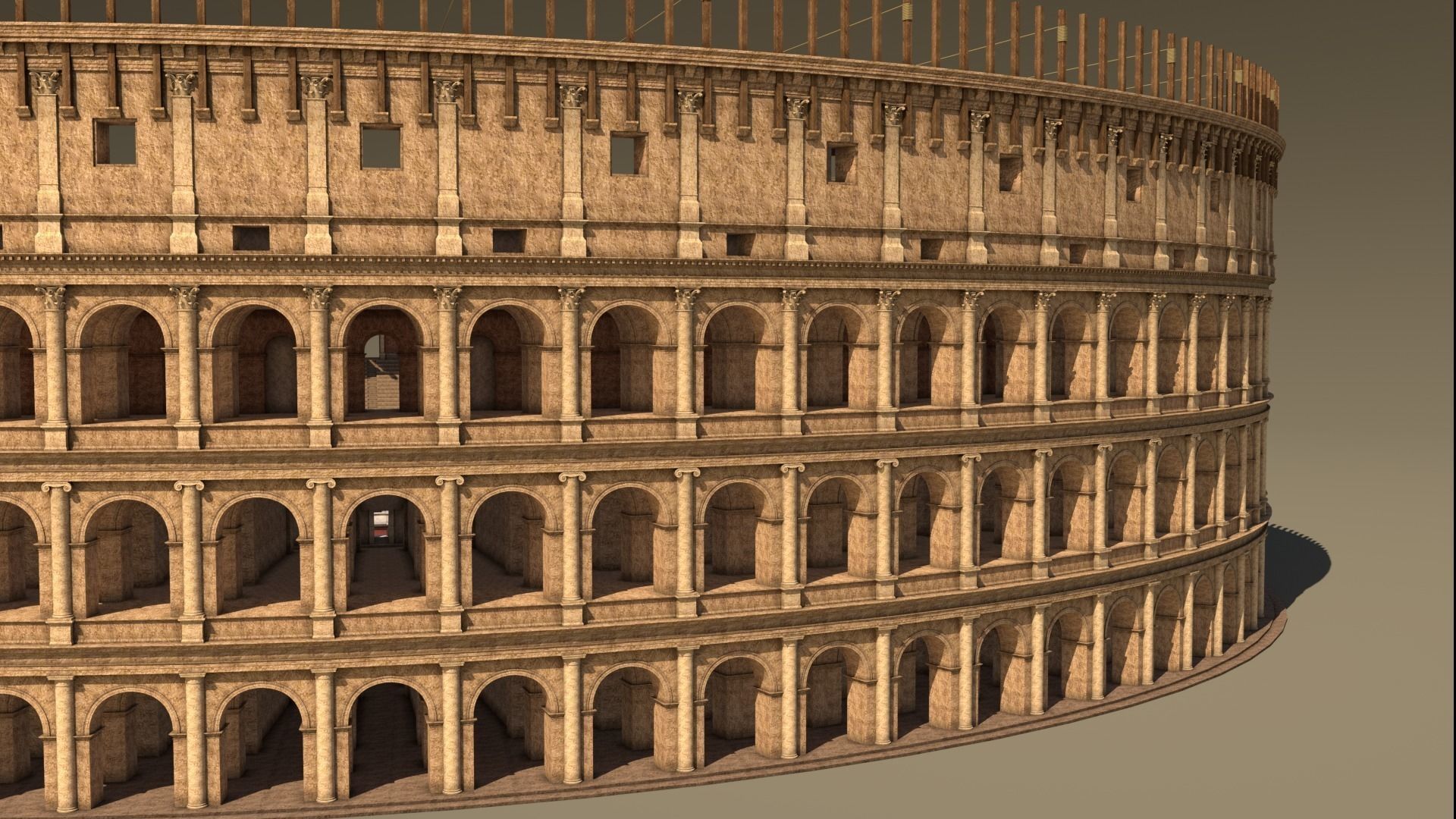 Roman Colosseum Reconstruction 3D model_18