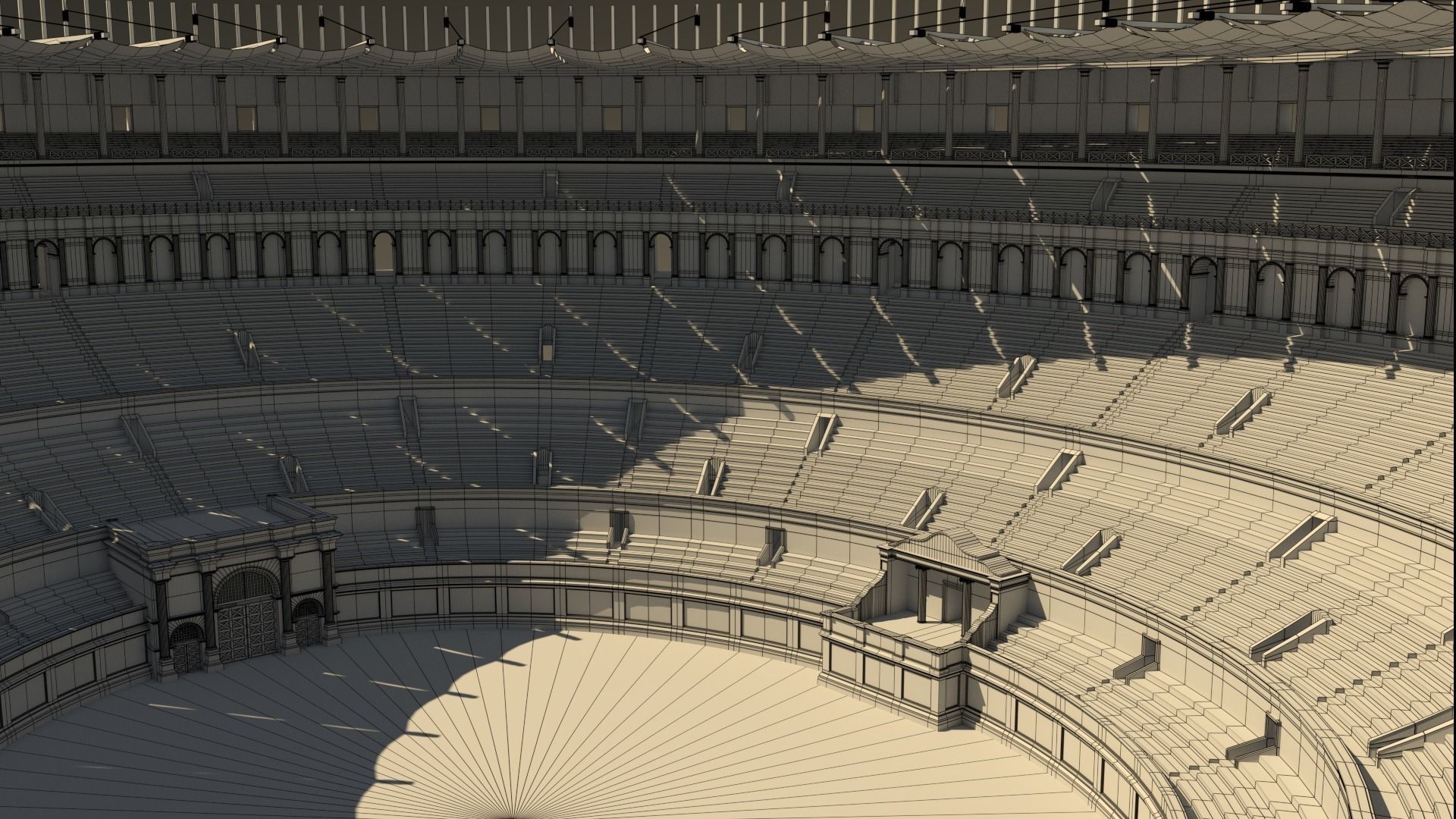 Roman Colosseum Reconstruction 3D model_25