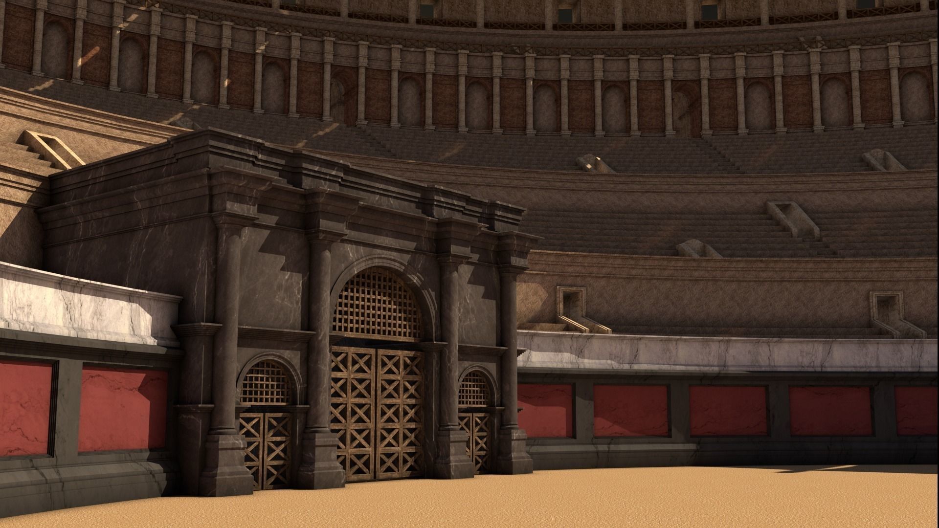 Roman Colosseum Reconstruction 3D model_4