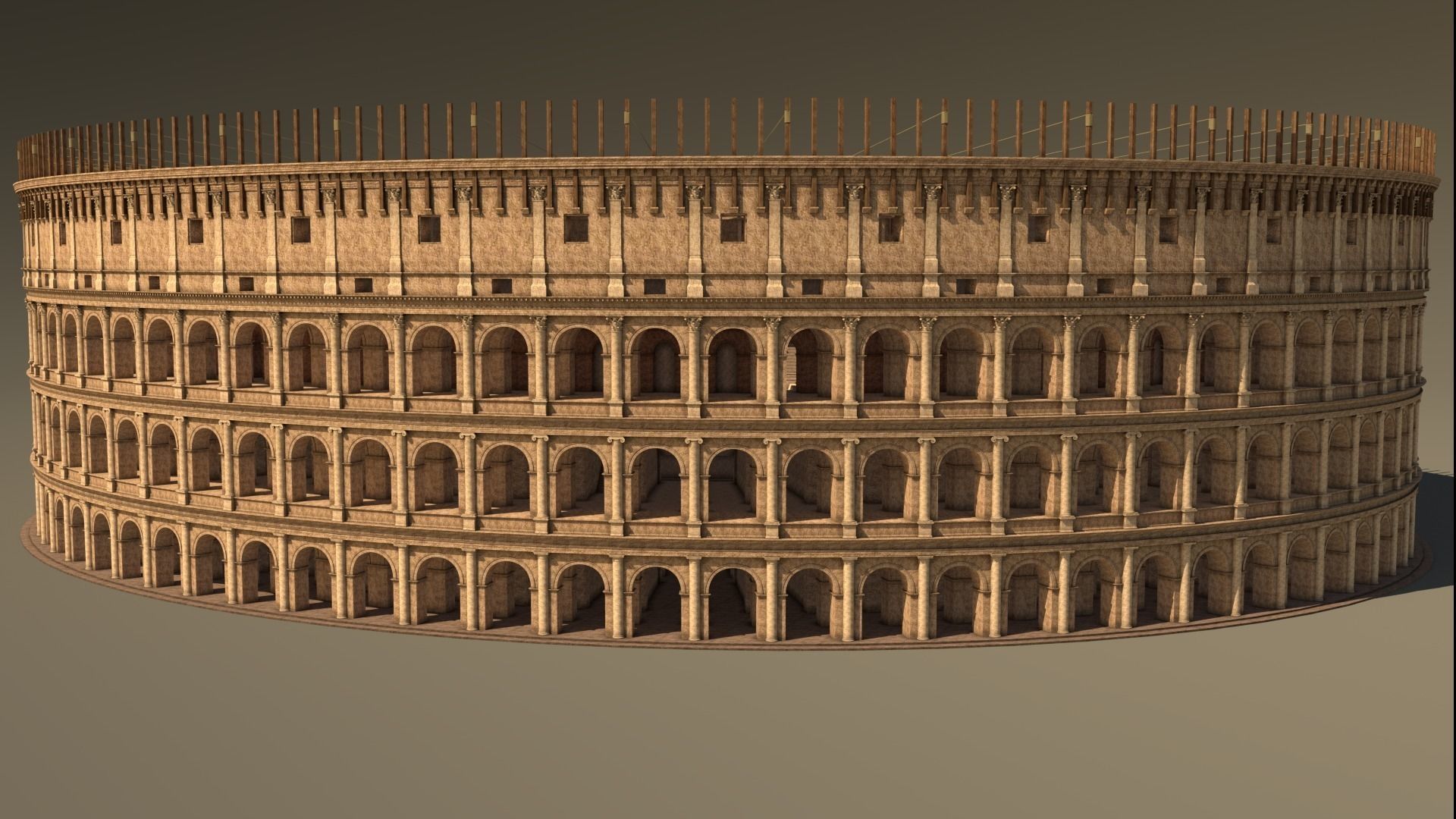Roman Colosseum Reconstruction 3D model_2