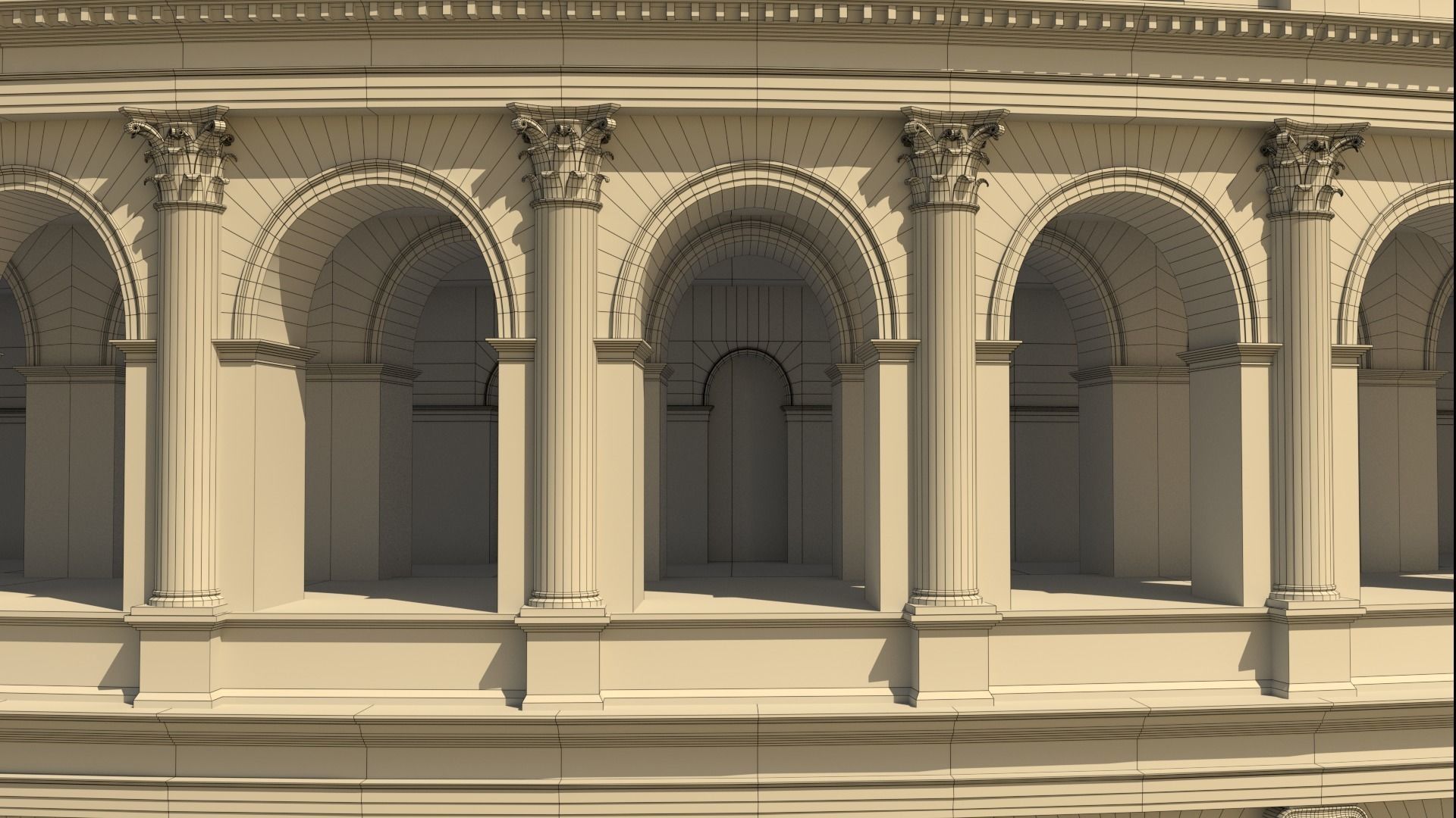 Roman Colosseum Reconstruction 3D model_32
