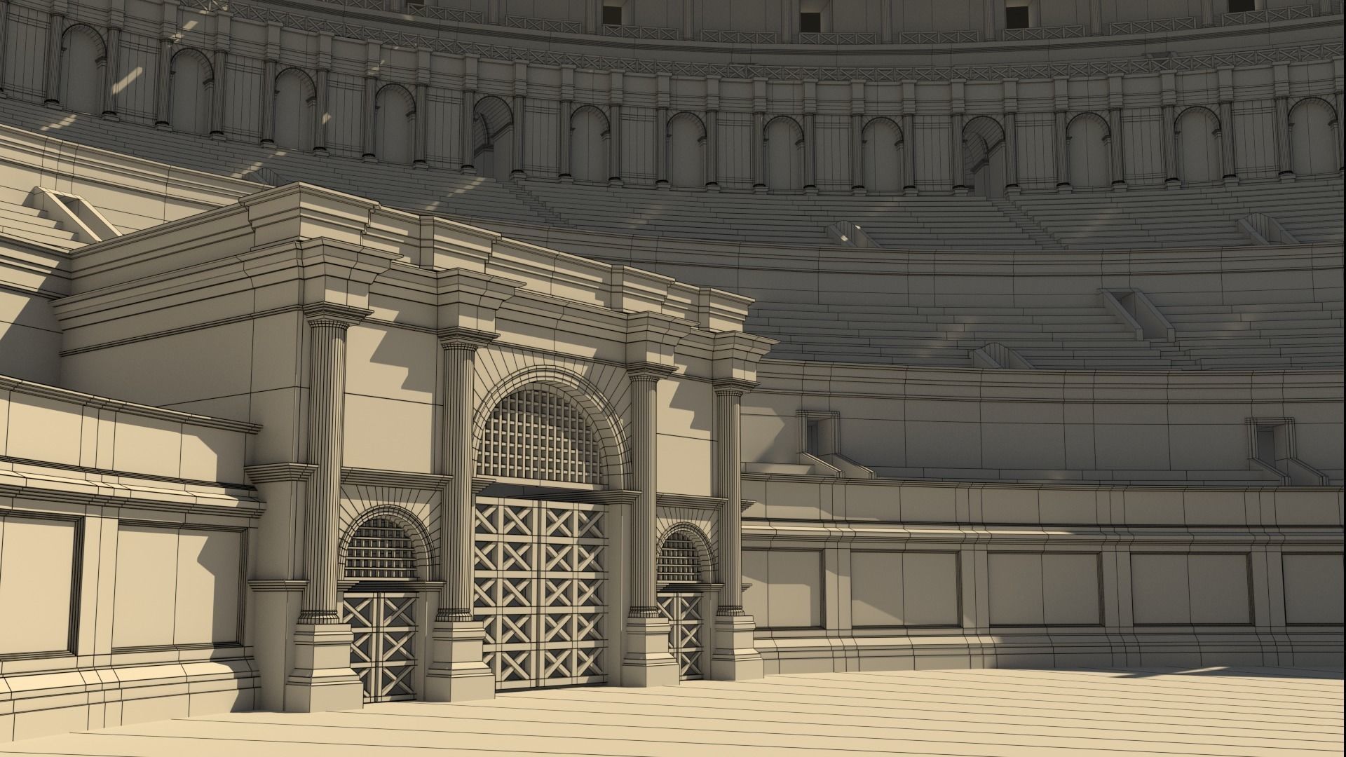Roman Colosseum Reconstruction 3D model_26