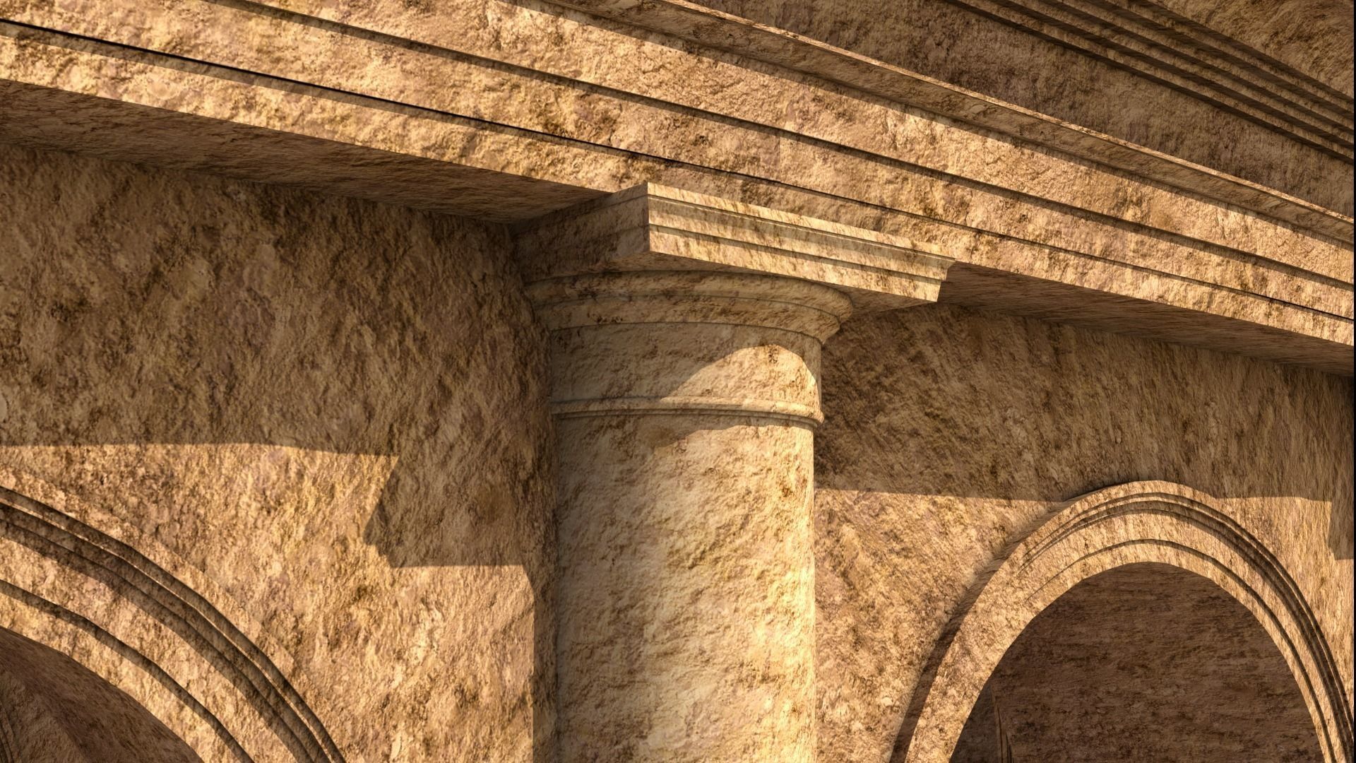 Roman Colosseum Reconstruction 3D model_7